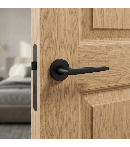 Manecilla de puerta negra Arrow herrajes de diseño