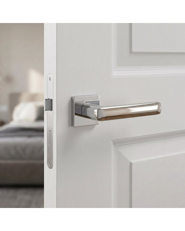 Tirador de Puerta Cromo Pulido de Brillo Deslumbrante - Modelo STELLA