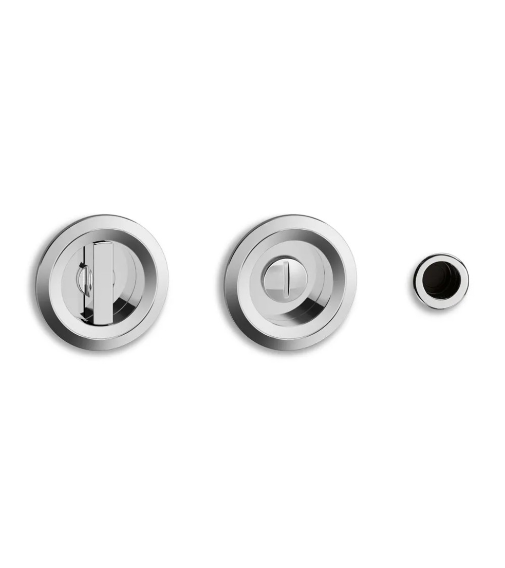 Tiradores para puerta corredera Twin cromo pulido