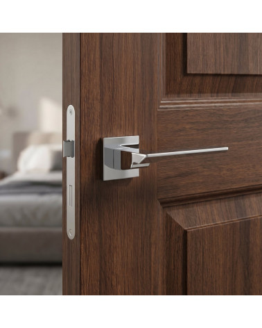Manilla de Puerta Cromo Pulido de brillo armonioso - Modelo TENDER