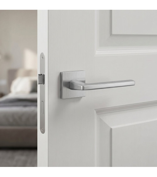 Tirador de puerta cromo satinado EURA tirador de diseño