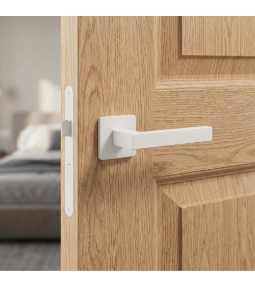 Maneta de puerta blanca KVADRAT 1760 maneta de diseño