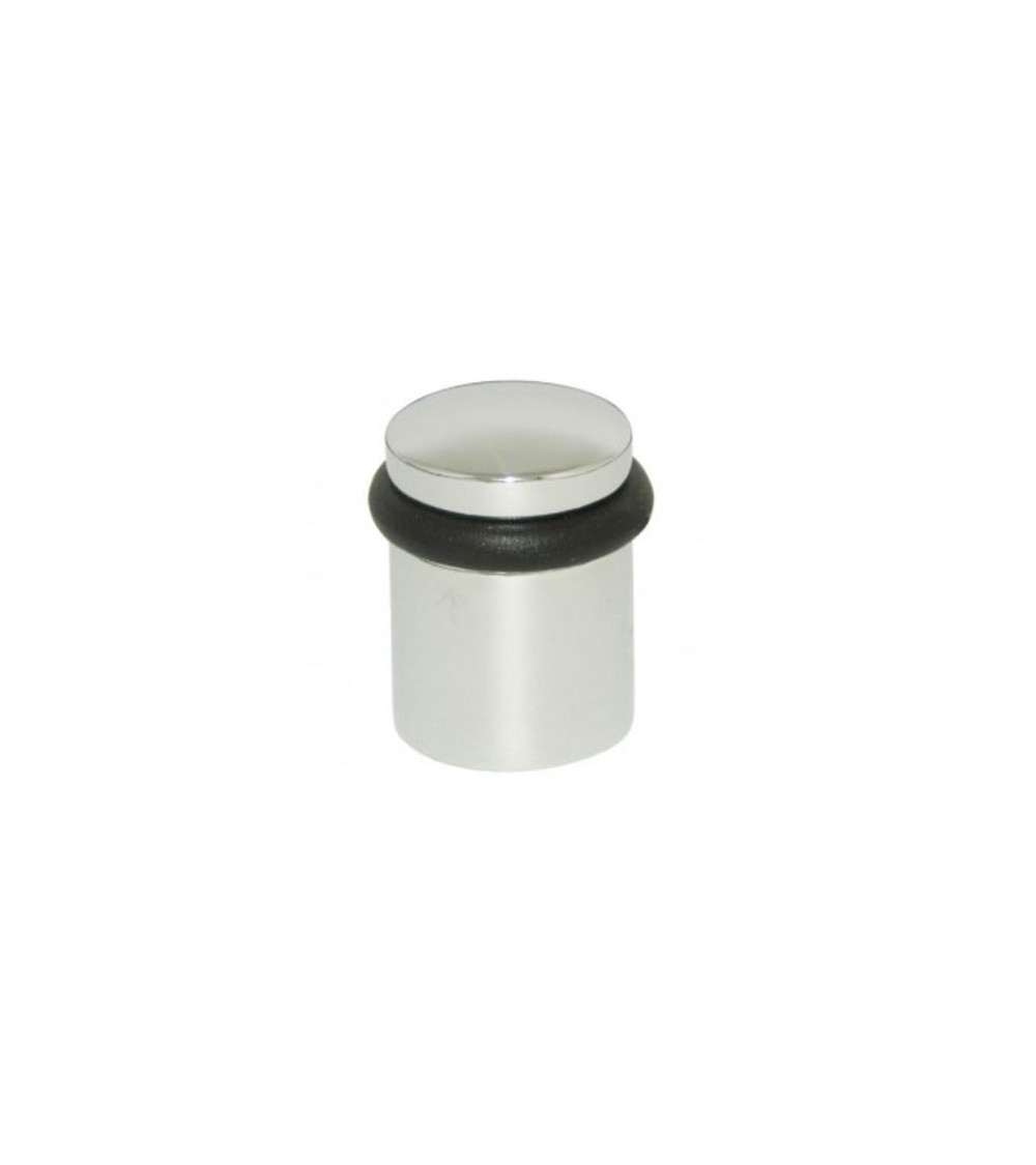 Tope de puerta cromo pulido en zamak para atornillar - modelo 822 - tirador de diseño