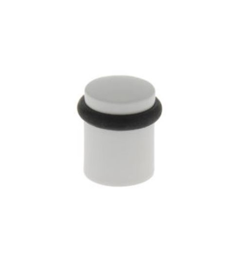 Tope de puerta blanco en zamak para atornillar - modelo 822 - manilla de diseño