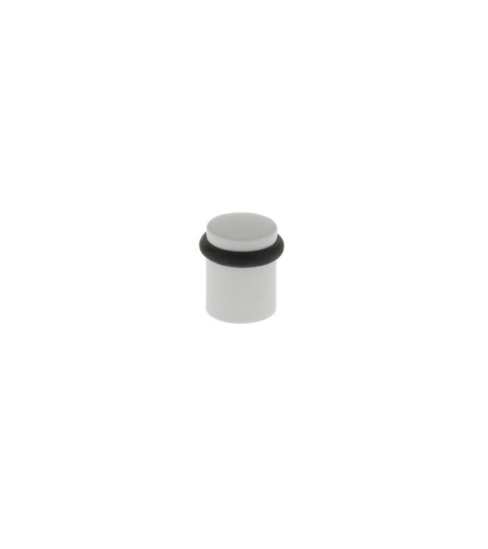Tope de puerta blanco en zamak para atornillar - modelo 822 - manilla de diseño