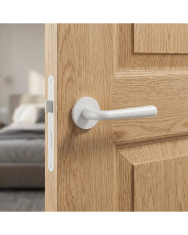 Tirador de Puerta Blanco Mate Simple y Elegante | MILLAPOIGNEES