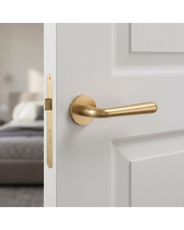 Maneta de Puerta Dorado Satinado para un ambiente refinado - Modelo IRGA