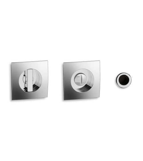 Kit de tiradores encastrados para puerta corredera Twin con cerradura