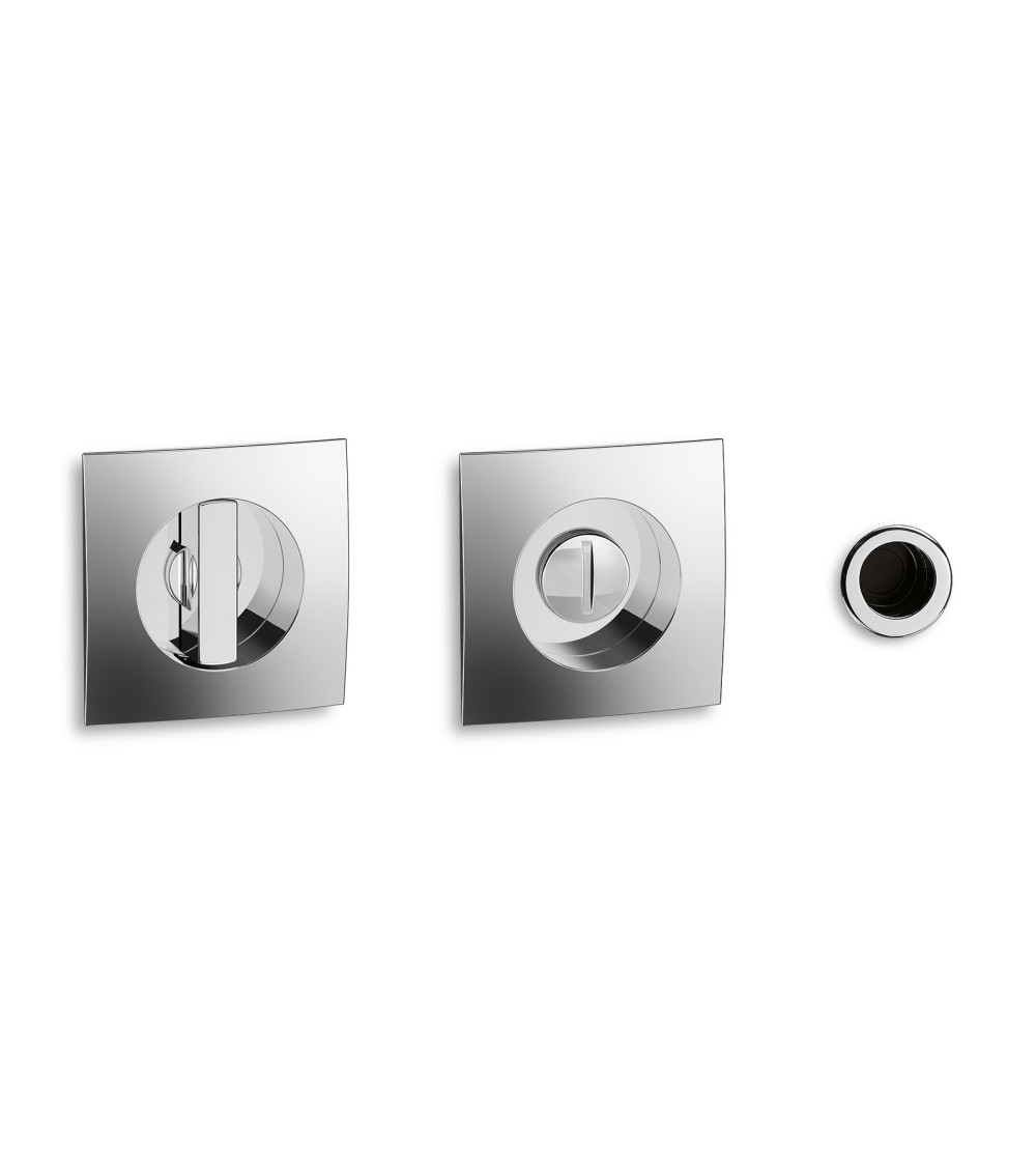 Kit de tiradores encastrados para puerta corredera Twin con cerradura