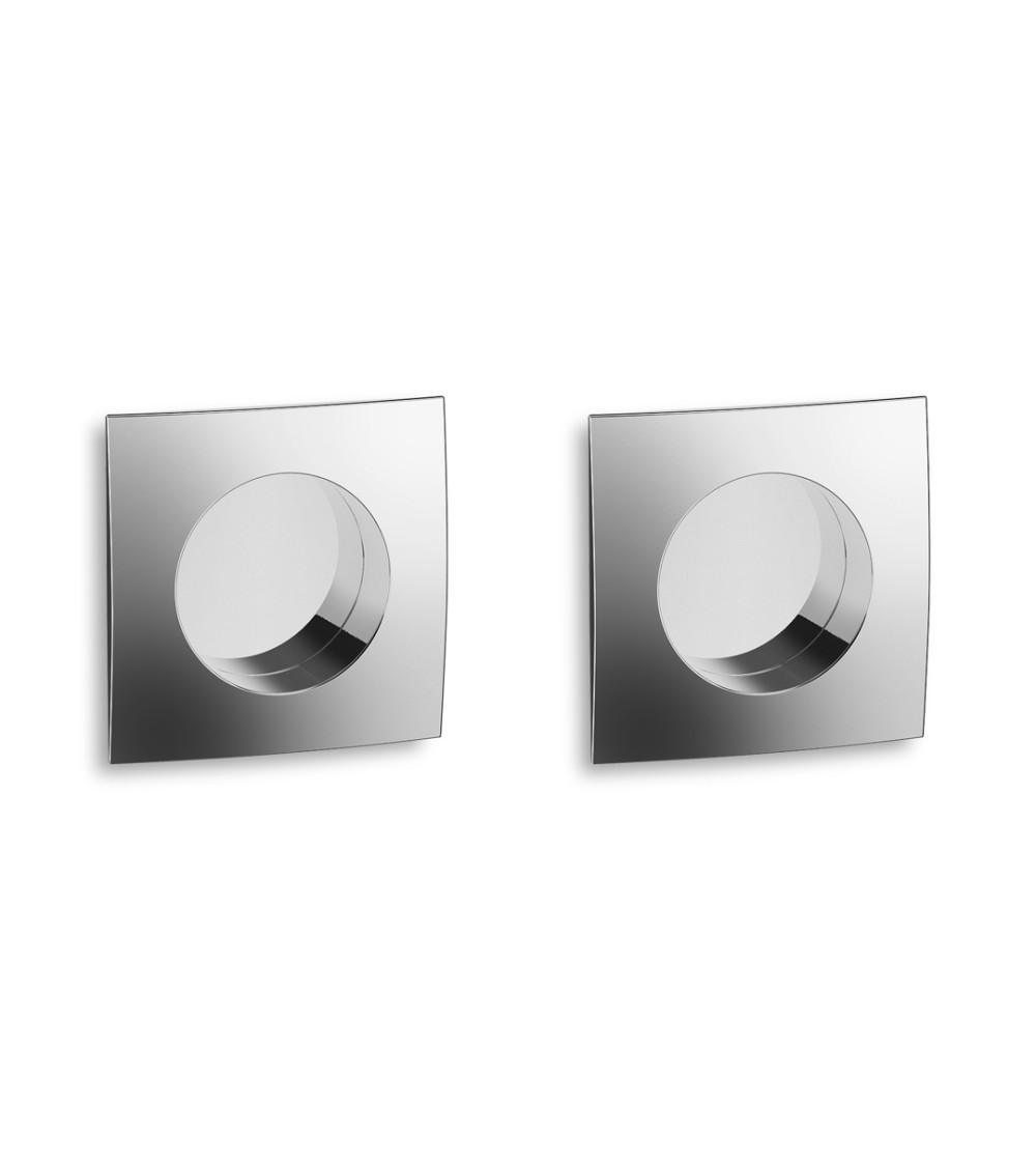 Kit de tiradores encastrados para puerta corredera Twin con cerradura