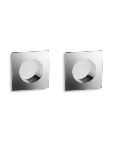 Kit de tiradores encastrados para puerta corredera Twin con cerradura