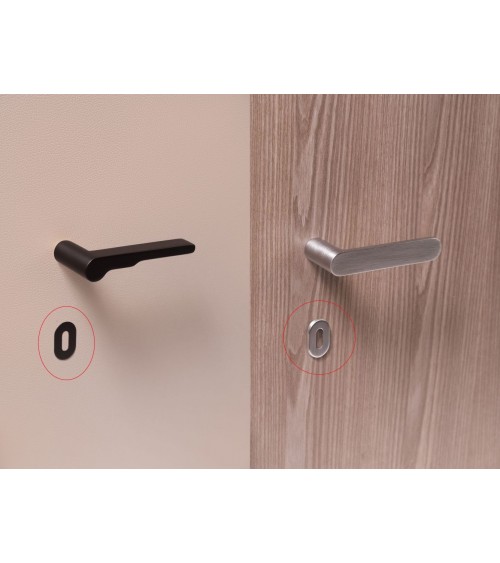 Roseta de puerta VERUM estándar, con llave de habitación - tirador de diseño
