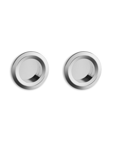 Kit de tiradores encastrados para puerta corredera Twin con cerradura