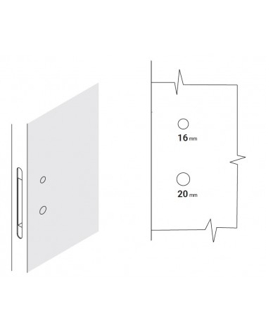 Roseta de puerta VERUM para WC (modelo Pure/Wind) - manilla de diseño