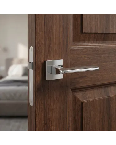 Tirador de Puerta Cromo Pulido Brillante y Elegante - Modelo YUKA