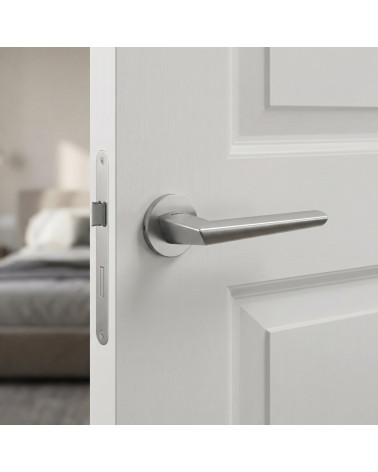 Manillas de puerta níquel satinado Mandelli Isi