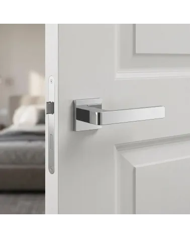 Manillas de puerta níquel satinado Mandelli Lario