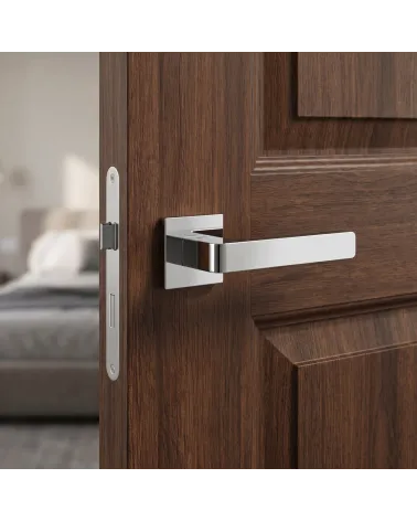Manillas de puerta níquel satinado Mandelli Lario