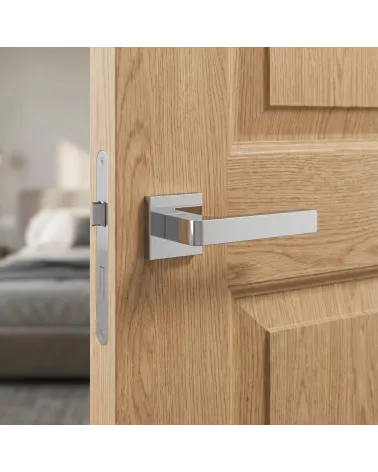 Manillas de puerta níquel satinado Mandelli Lario