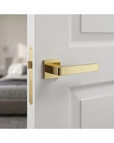 Manillas de puerta cromo satinado Mandelli Lario