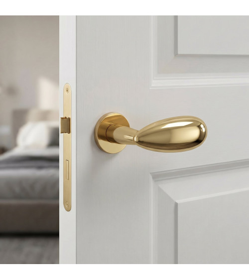 Manija de puerta oro pulido Mandelli Led diseño