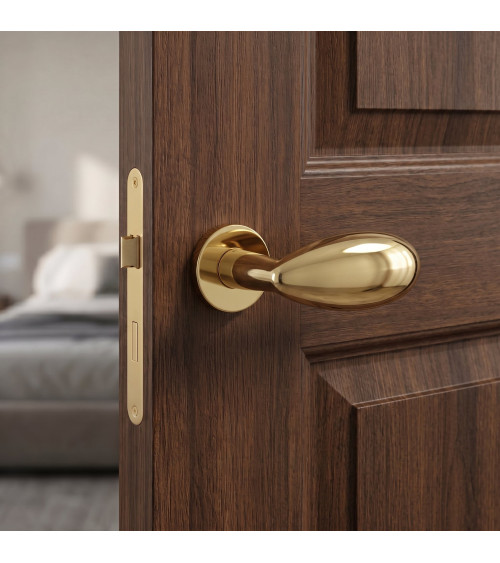 Manija de puerta oro pulido Mandelli Led diseño