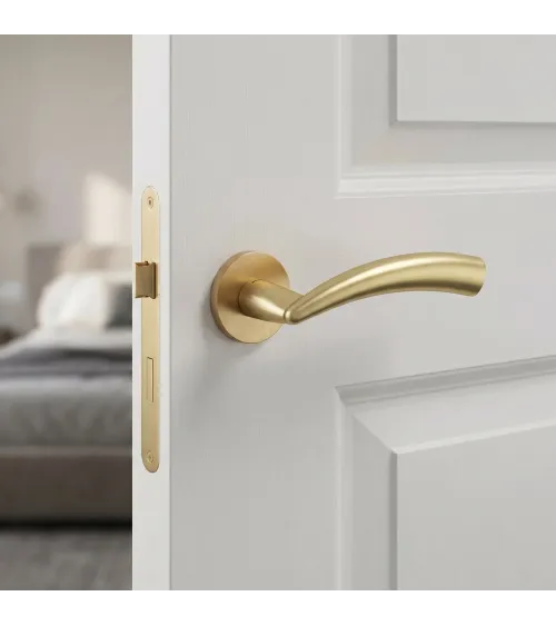 Tirador de puerta dorado mate Mandelli Nadir tirador de diseño