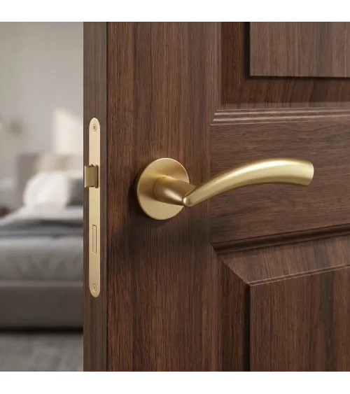 Tirador de puerta dorado mate Mandelli Nadir tirador de diseño