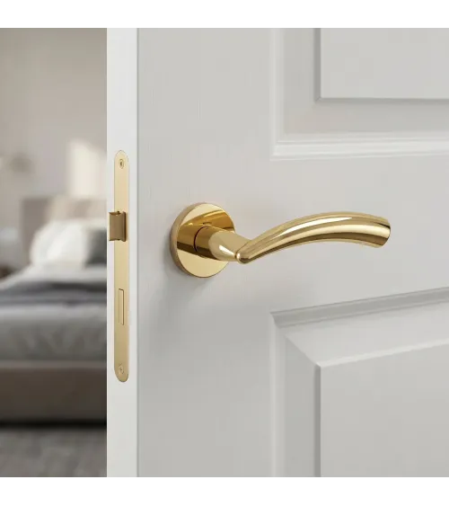 Tirador de puerta dorado brillante Mandelli Nadir tirador de diseño