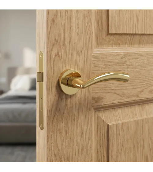 Tirador de puerta dorado brillante Mandelli Nadir tirador de diseño