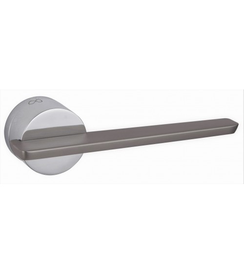 Tirador de puerta bicolor JUMELLE herraje de diseño