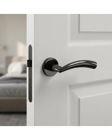Manillas de puerta cromo satinado Mandelli Nadir