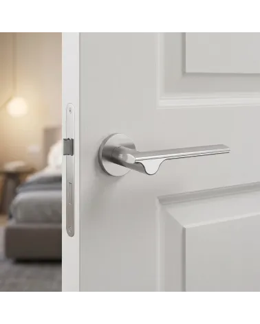 Tiradores de puerta níquel satinado Mandelli Ara
