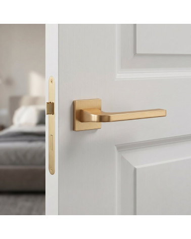 Tirador de puerta en dorado mate de elegancia sutil - Modelo ISMENA
