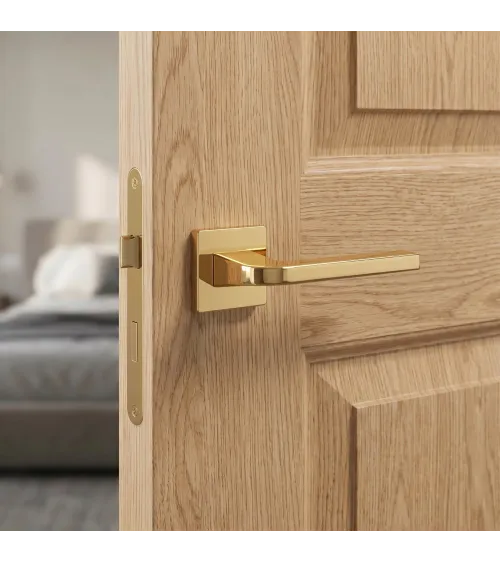 Tirador de puerta ISMENA oro pulido tirador de diseño