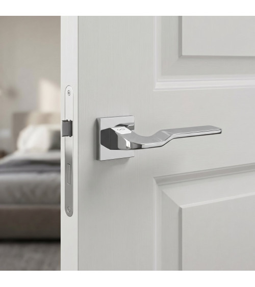 Manija de puerta cromo pulido LINE BALI herraje design