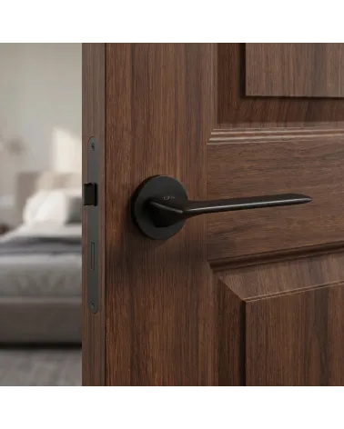 Tirador de Puerta Negro Sobrio y Elegante - Modelo Line GIULIA