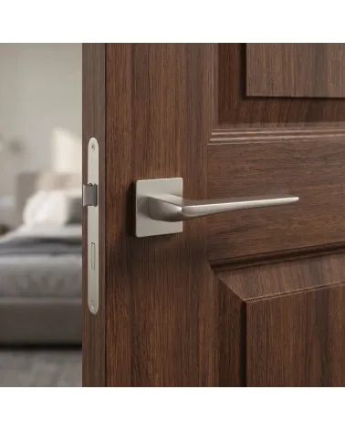 Tirador de puerta níquel cepillado de tono suave - Modelo IRIS