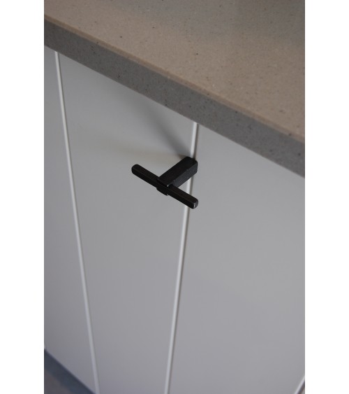Botón de mueble geométrico en bronce PTT - tirador de diseño