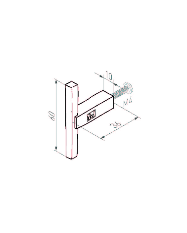 Botón de mueble geométrico en bronce PTT - tirador de diseño