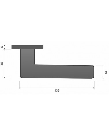 Manija de puerta DIAMANT con leyenda