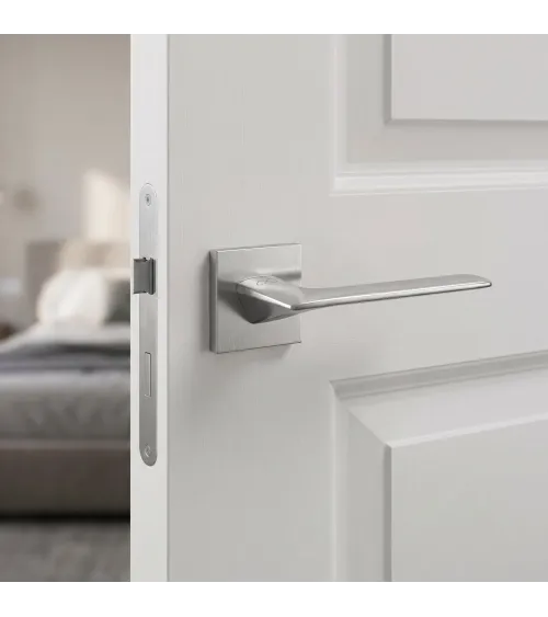 Tirador de puerta cromo cepillado line GIULIA diseño