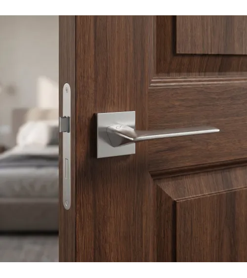 Tirador de puerta cromo cepillado line GIULIA diseño