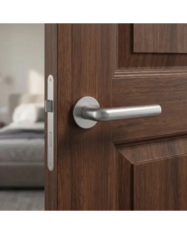Tirador de Puerta Cromo Satinado Glamuroso y Brillante - Modelo INULLA