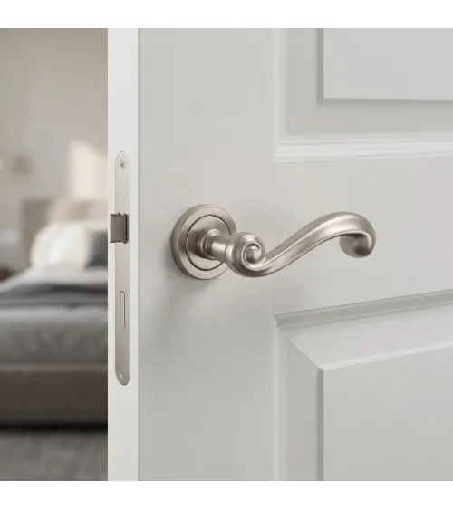 Tirador de puerta níquel cepillado TUPAI 738 tirador de diseño