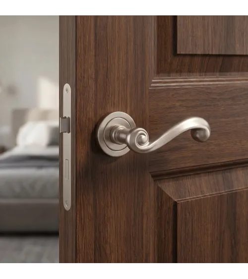 Tirador de puerta níquel cepillado TUPAI 738 tirador de diseño