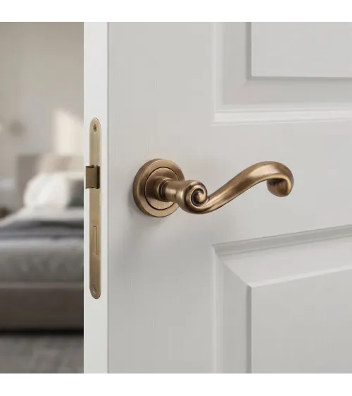 Tirador de puerta pátina antigua mate TUPAI 738 tirador de diseño