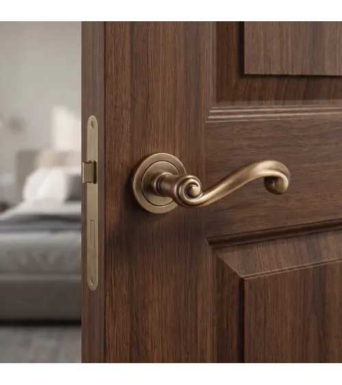 Tirador de puerta pátina antigua mate TUPAI 738 tirador de diseño