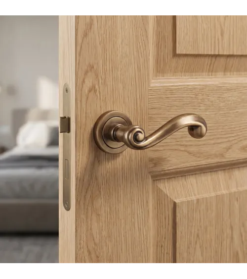 Tirador de puerta pátina antigua mate TUPAI 738 tirador de diseño