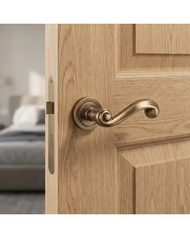 Tirador de Puerta Pátina Antiguo Mate para un interior refinado - Modelo TUPAI 739